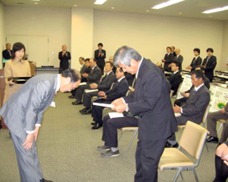 山口県リサイクル認定証授与式